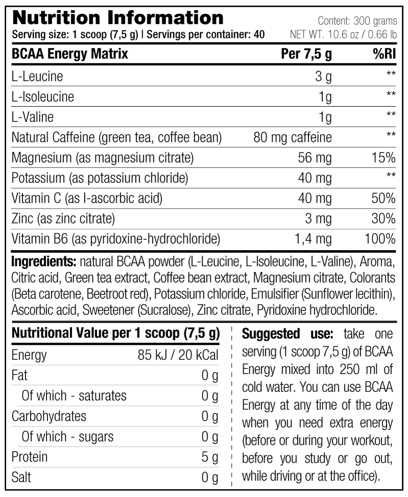 BCAA Energy - Image 2